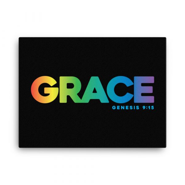 Grace Rainbow canvas-in-18x24-wall