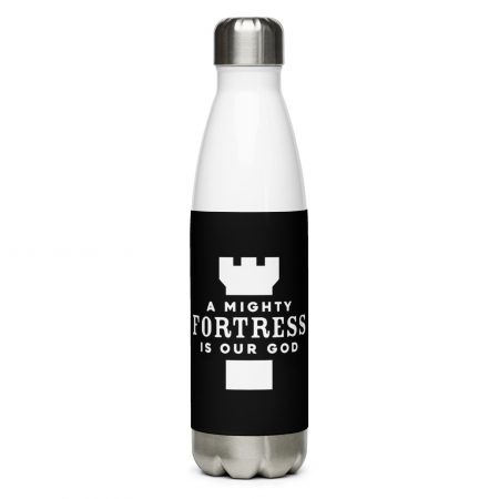 Water Bottle - A Mighty Fortress Is Our God by Reformed Shirt Co.