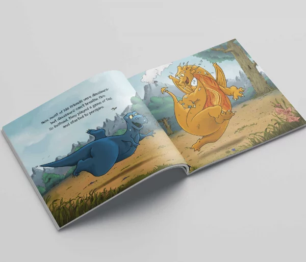 The Thirsty Dragon Kids Book Spread