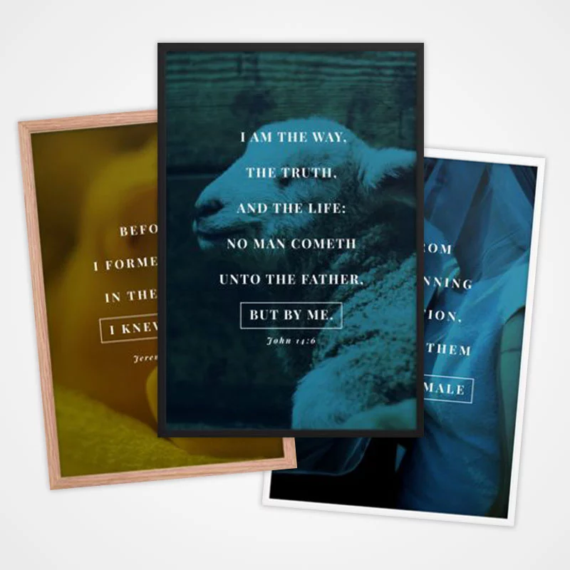 Photo Bible Verse Poster Collection