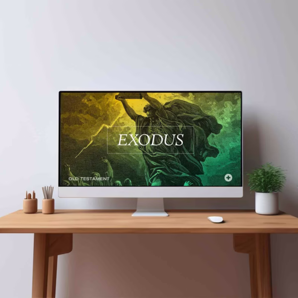 Bible Book Graphics Product on Computer Screen