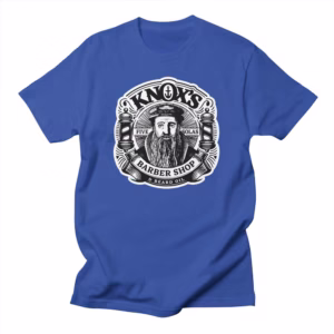 john knoxs barber shop beard oil vintage logo reformed shirt co