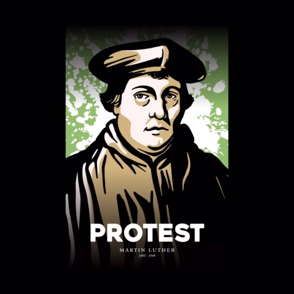 martin luther protest city on a hill art reformed shirt co