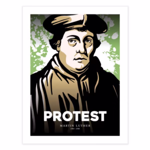 martin luther protest city on a hill art reformed shirt co